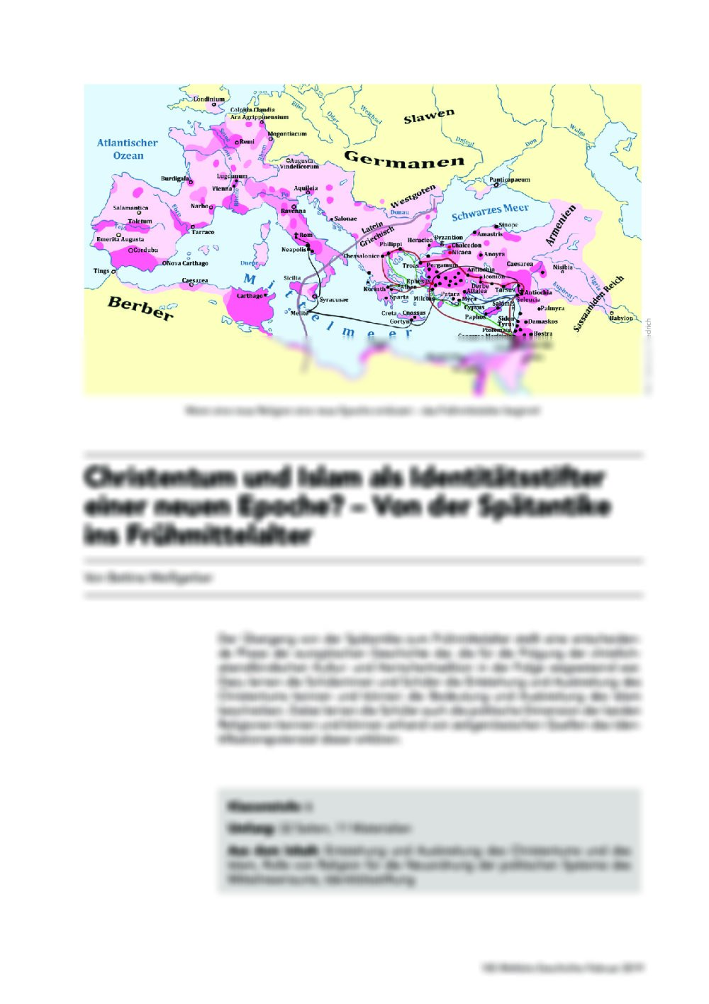 Christentum und Islam als Identitätsstifter einer neuen Epoche? - Seite 1