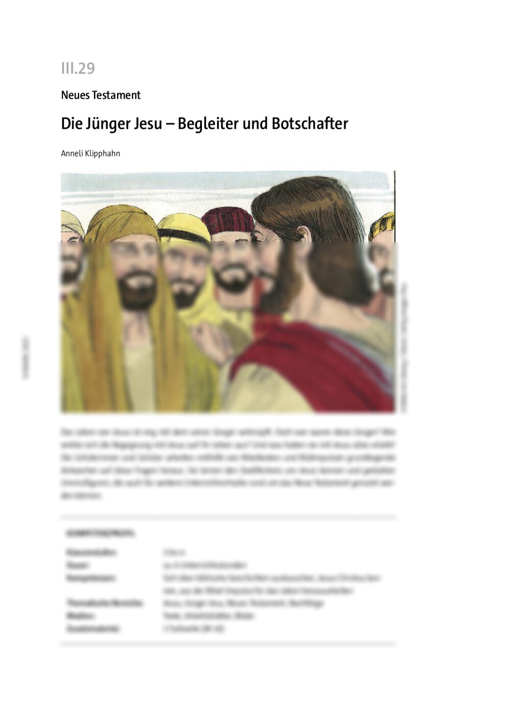 Die Jünger Jesu  - Seite 1