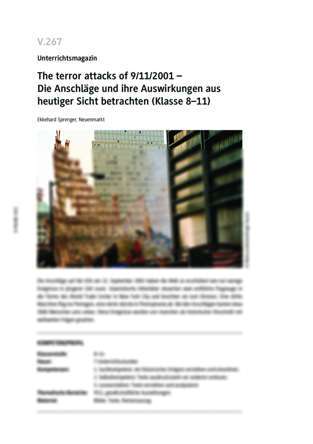 The terror attacks of 9/11/2001 - Seite 1