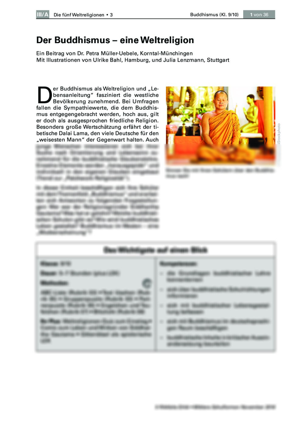 Den Buddhismus kennenlernen - Seite 1