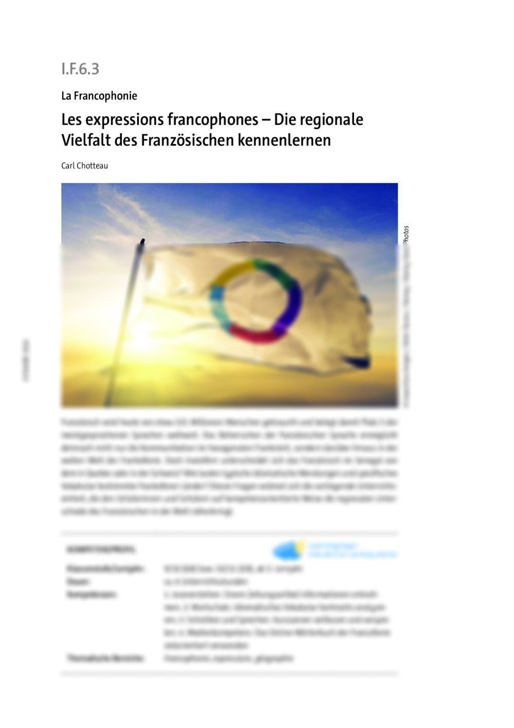 Les expressions francophones  - Seite 1
