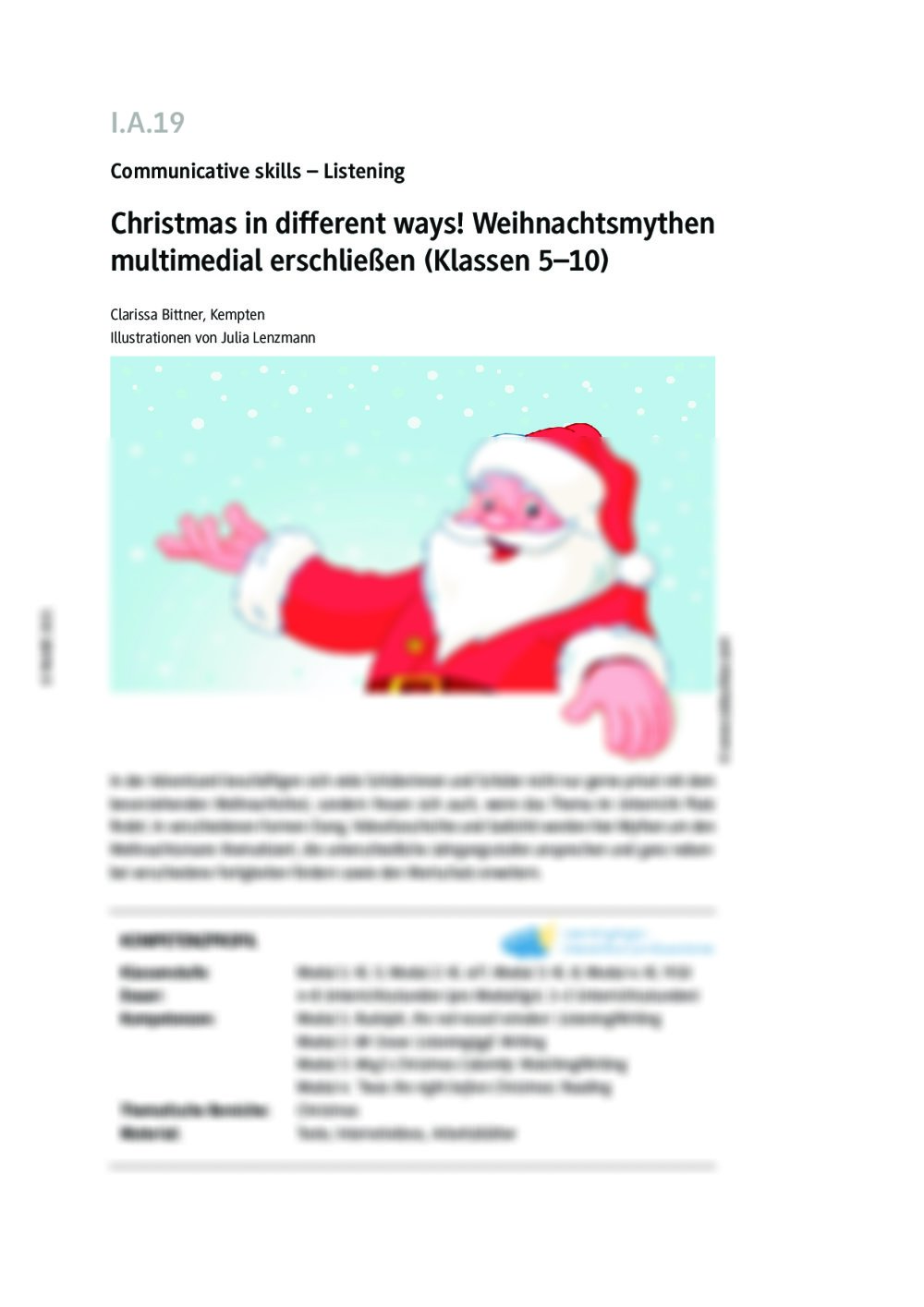 Weihnachtsmythen multimedial erschließen - Seite 1