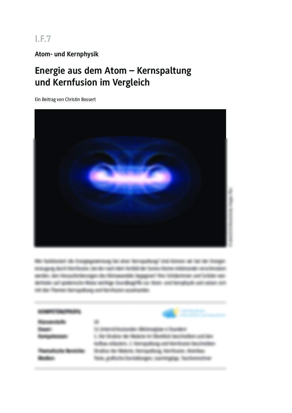 Energie aus dem Atom - Seite 1