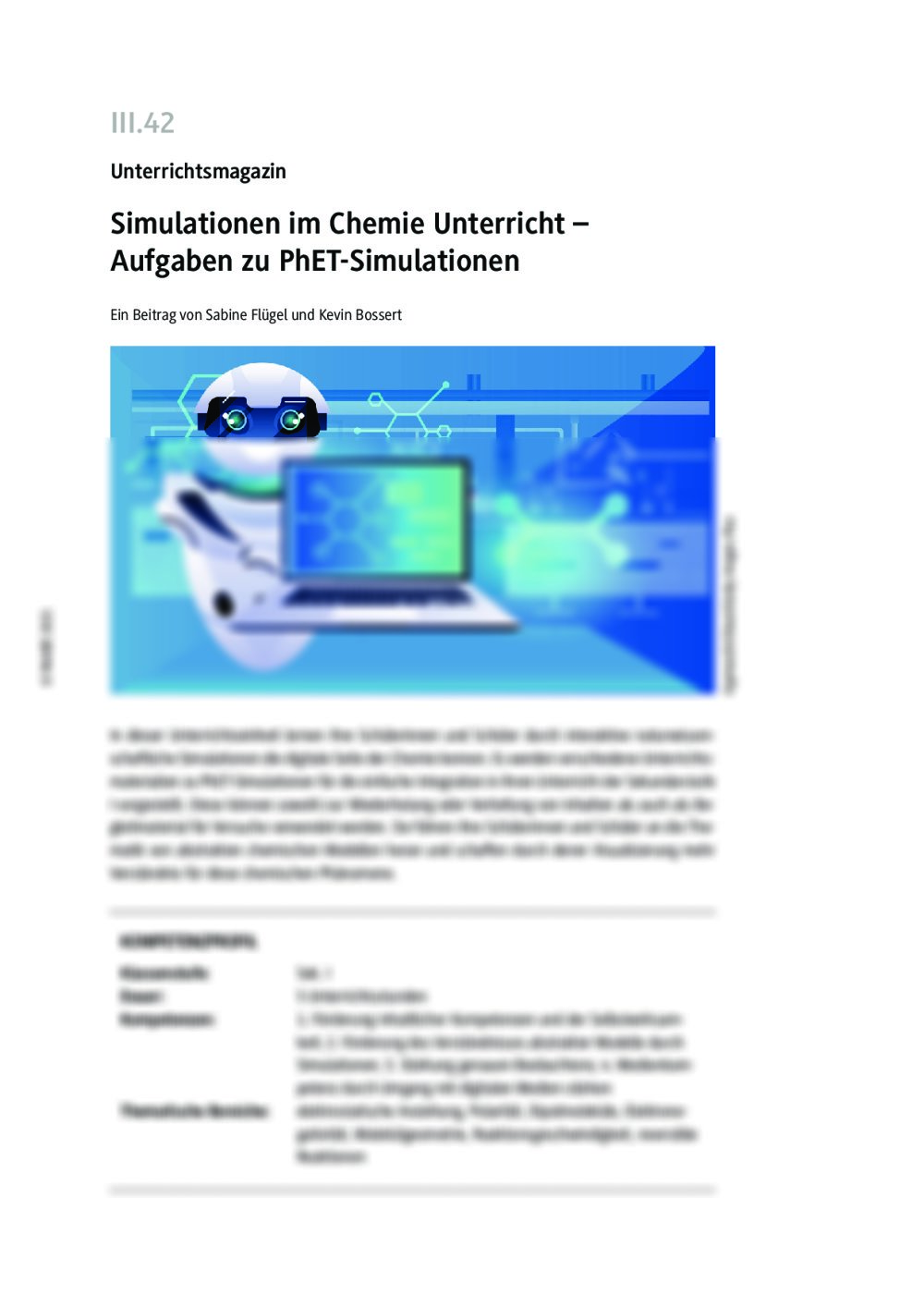 Simulationen im Chemie Unterricht - Seite 1