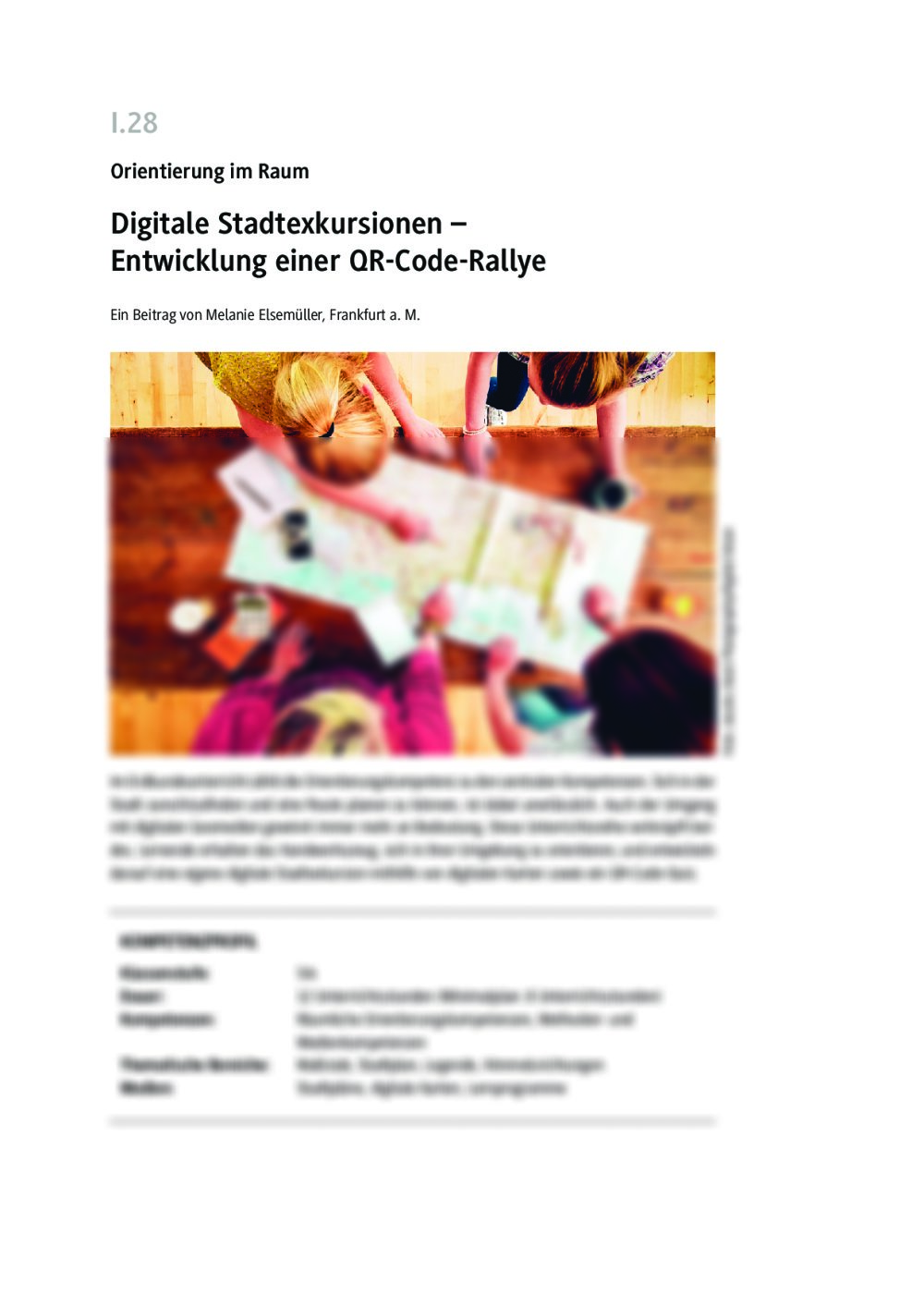 Digitale Stadtexkursionen - Seite 1