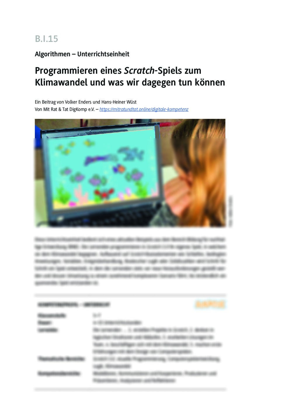 Klimaspiel in Scratch - Seite 1