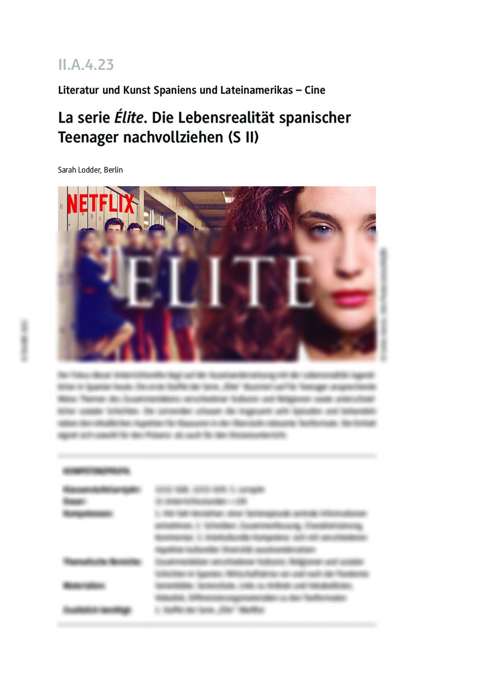 La serie "Élite" - Seite 1