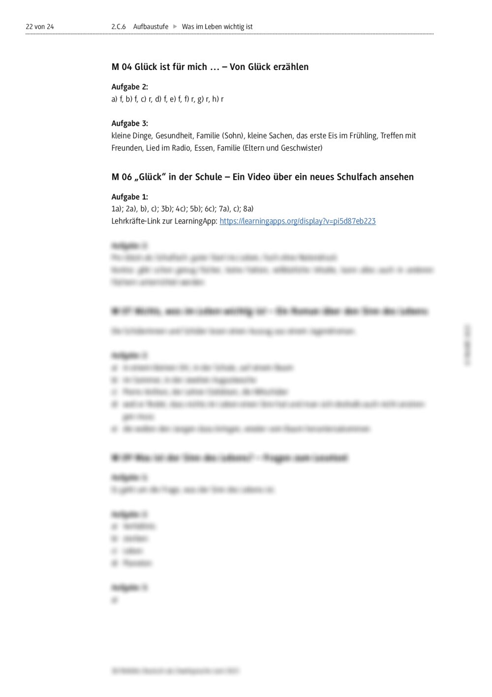 Was im Leben wichtig ist RAAbits Online