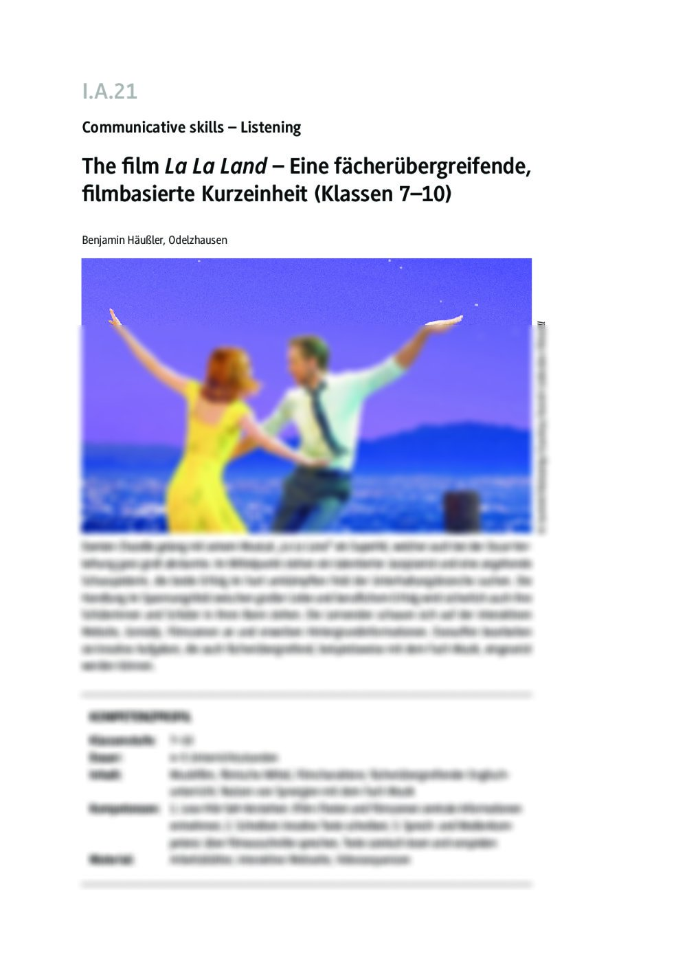 The film "La La Land" - Seite 1