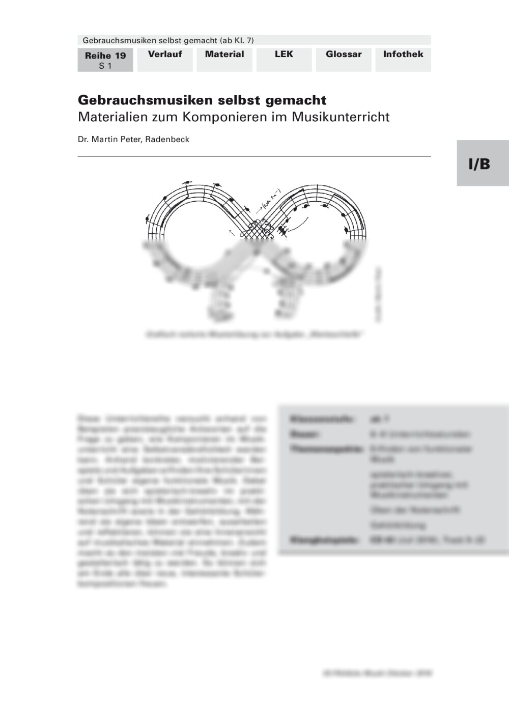 Gebrauchsmusiken selbst gemacht - Seite 1