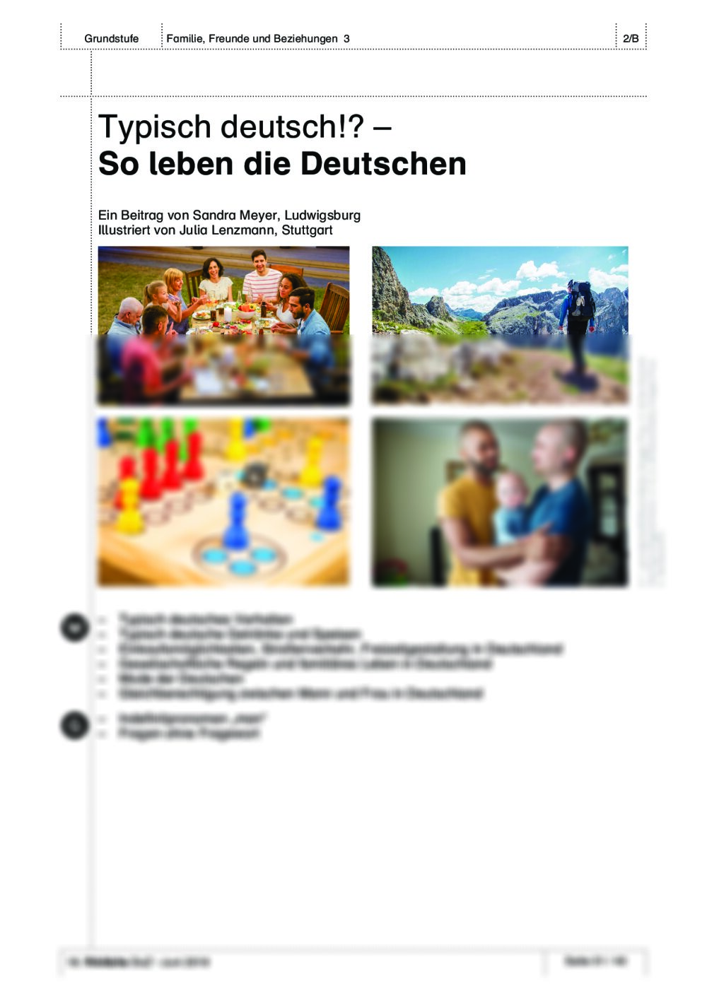 Typisch deutsch!? So leben die Deutschen - Seite 1