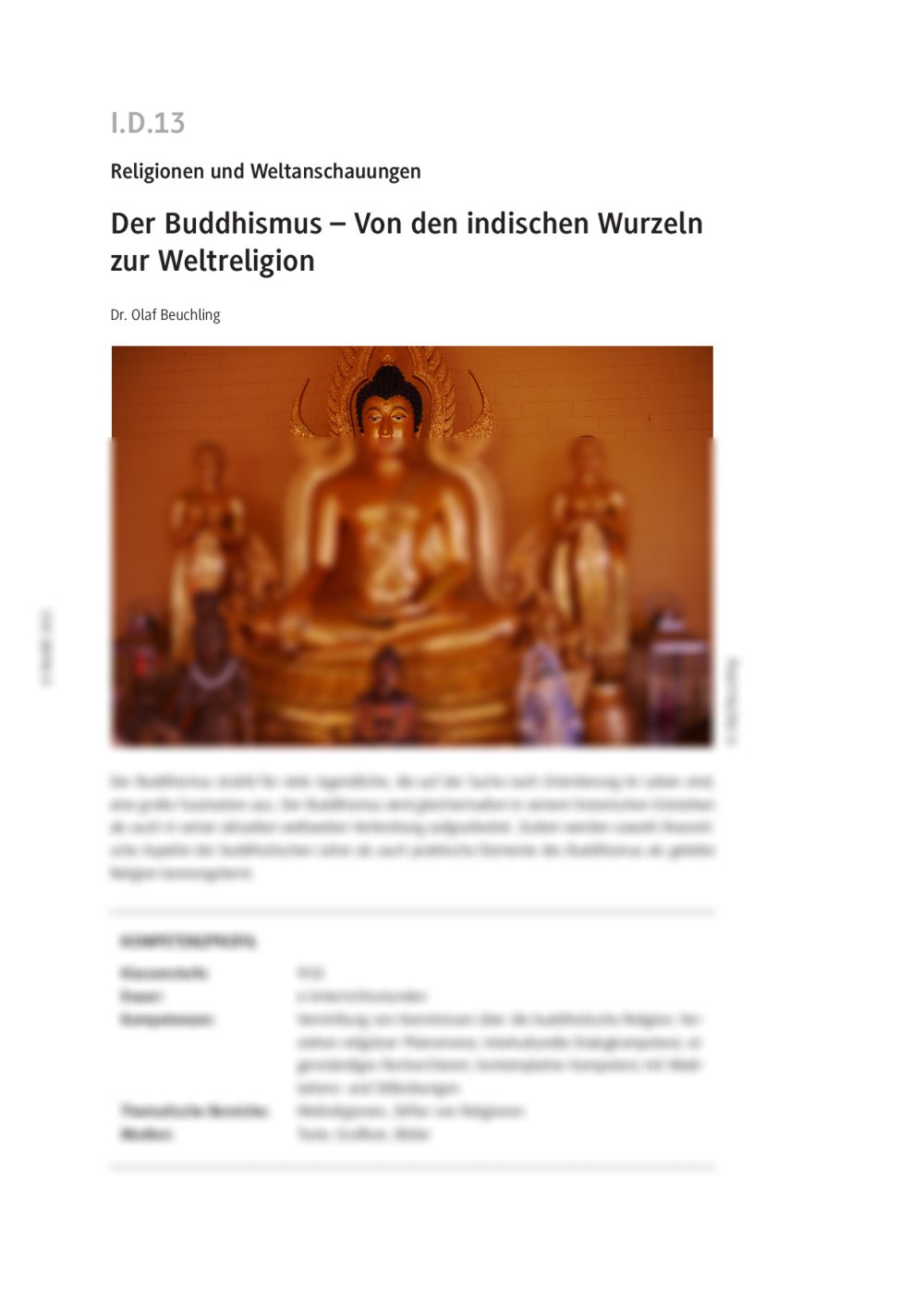 Der Buddhismus - Seite 1
