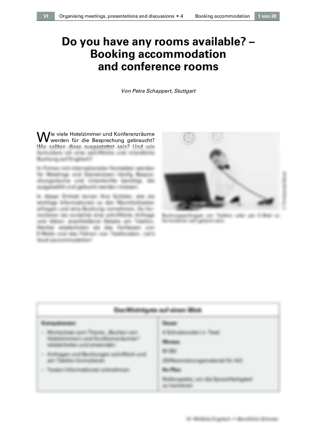 Booking accommodation and conference rooms - Seite 1