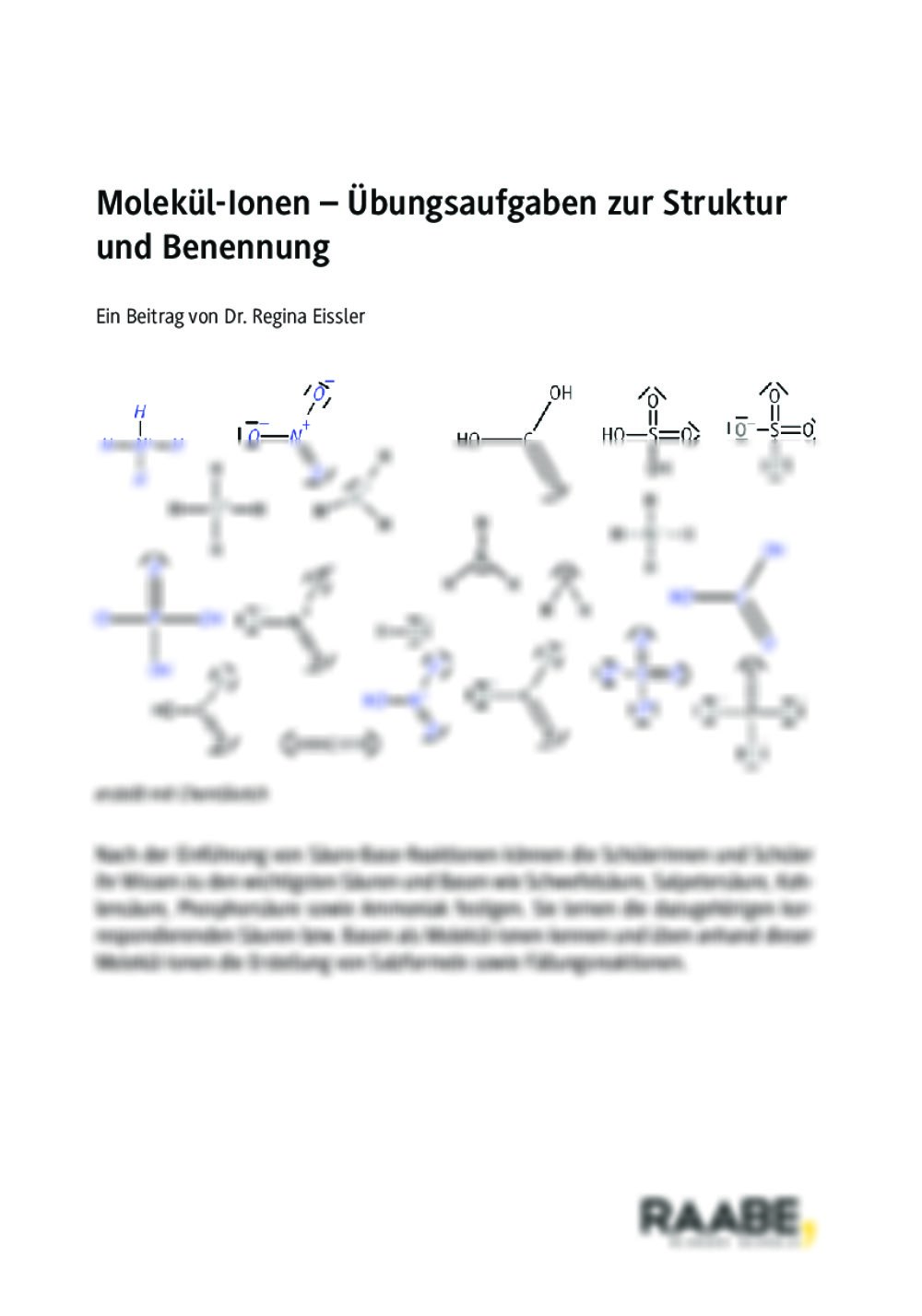 Molekül-Ionen - Seite 1
