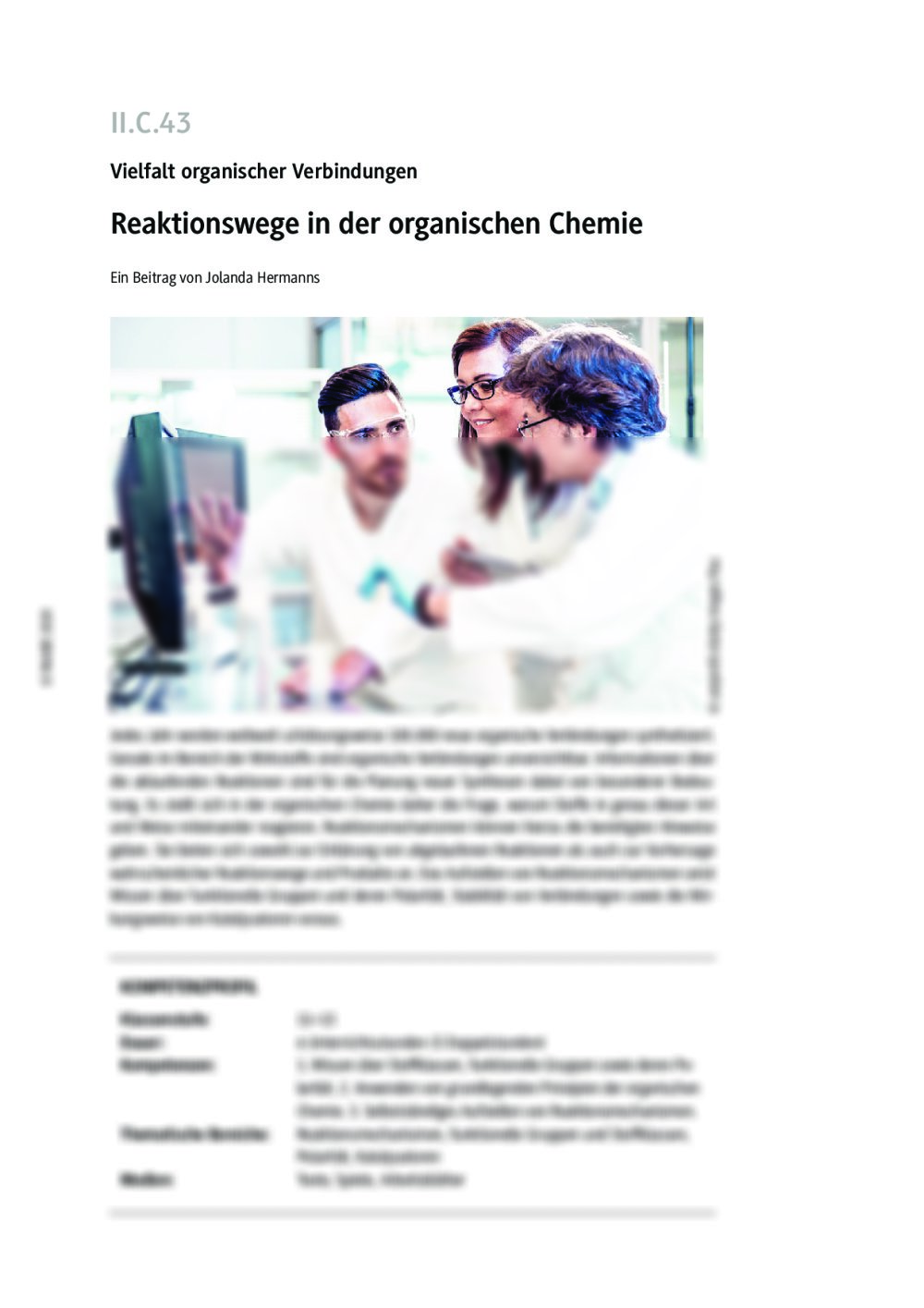 Reaktionswege in der organischen Chemie – Teil 1 - Seite 1