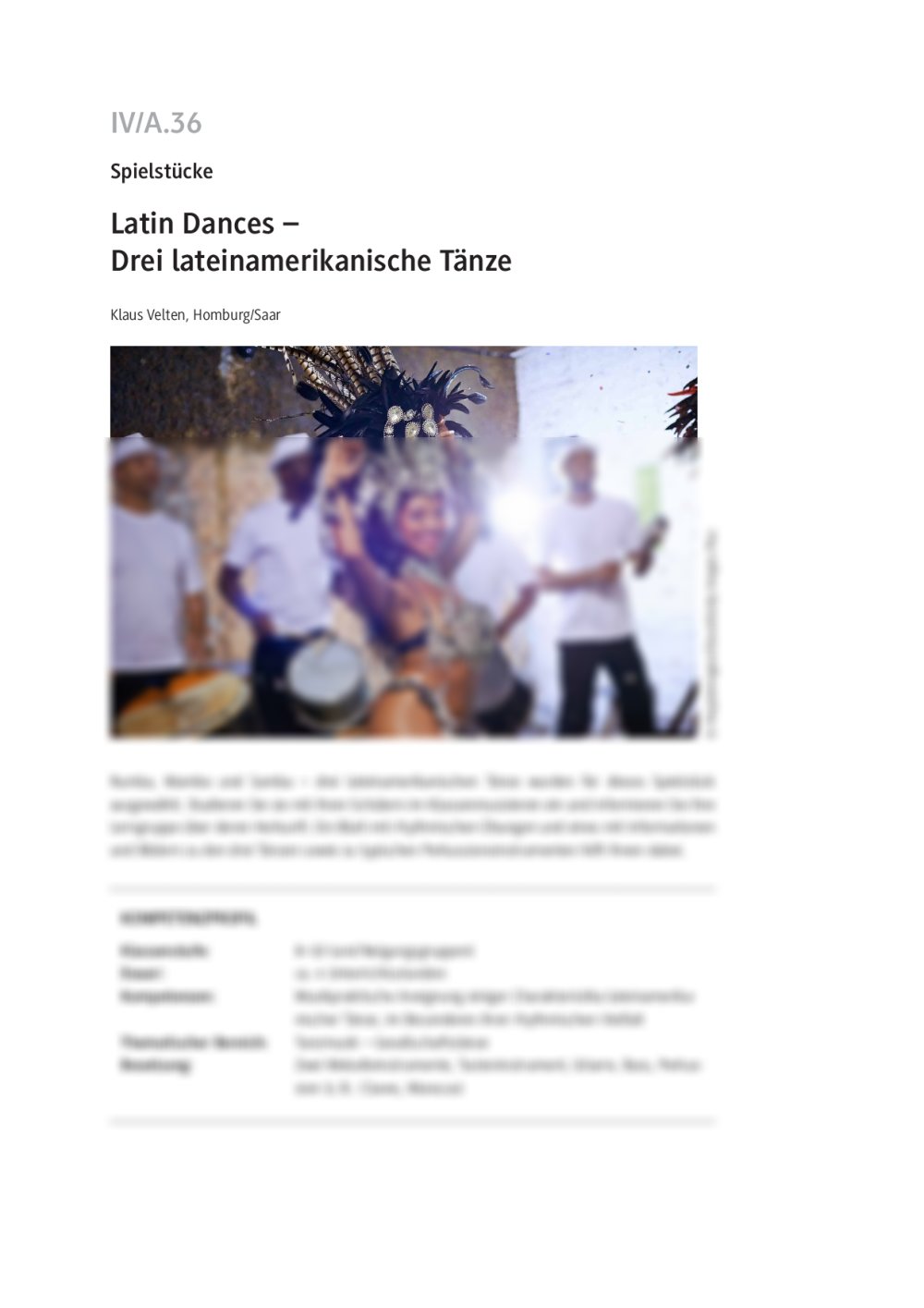 Latin Dances - Seite 1
