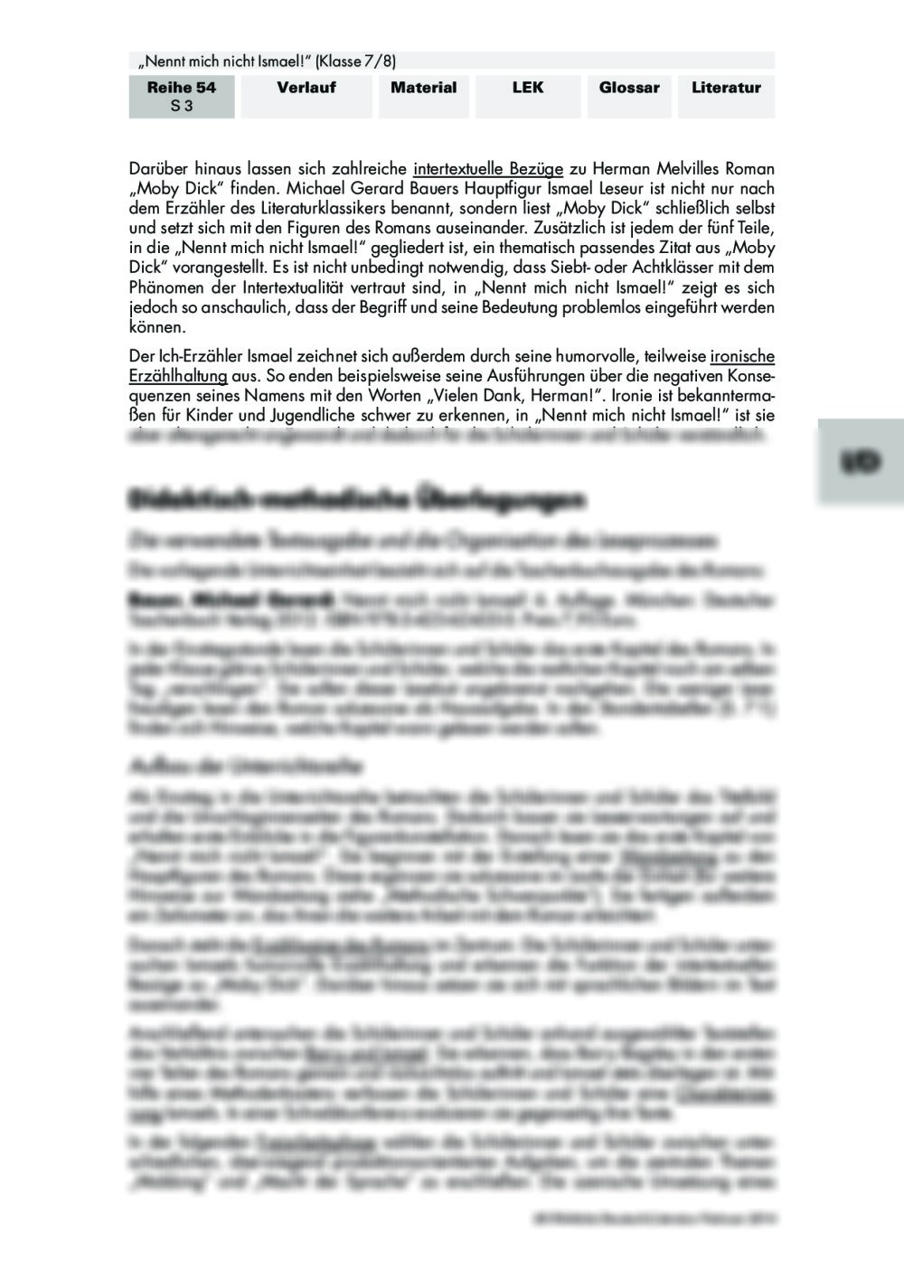 Nennt Mich Nicht Ismael Charakterisierung Pdf „Nennt mich nicht Ismael!" - Unterrichtsmaterial
