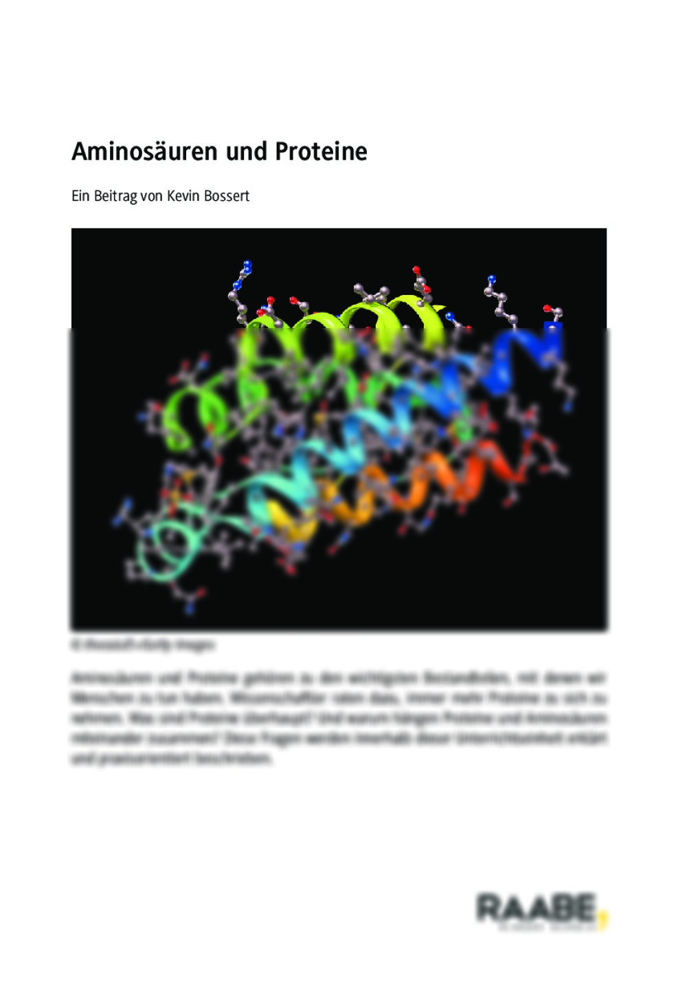 Aminosäuren und Proteine - Seite 1