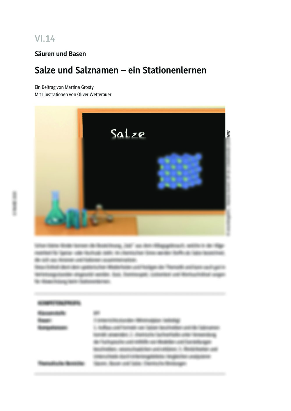 Salze und Salznamen – ein Stationenlernen - Seite 1