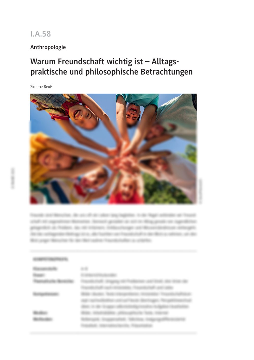 Warum Freundschaft wichtig ist - Seite 1