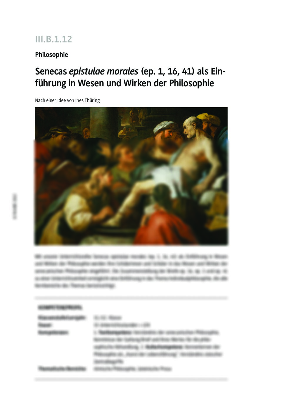 Senecas „epistulae morales“ (ep. 1, 16, 41) - Seite 1