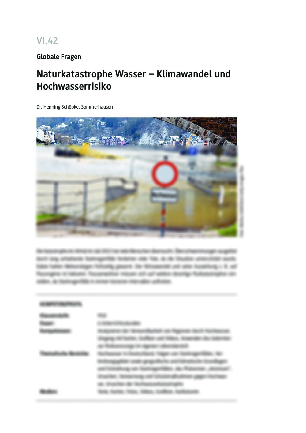 Naturkatastrophe Wasser - Seite 1