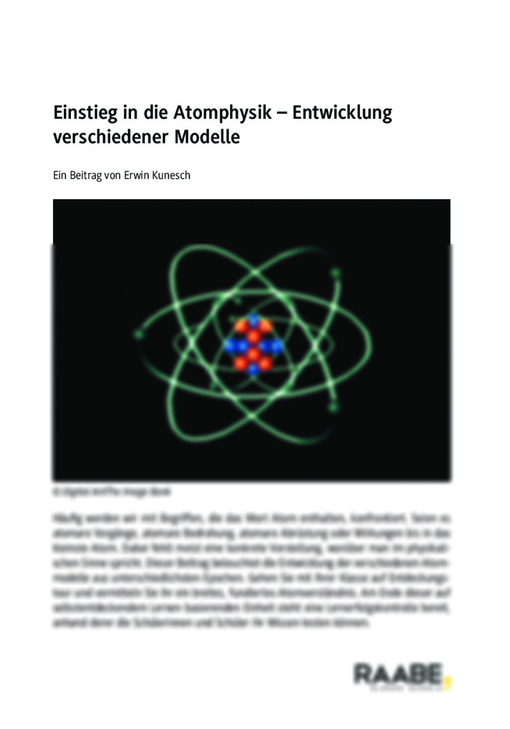 Einstieg in die Atomphysik - Seite 1