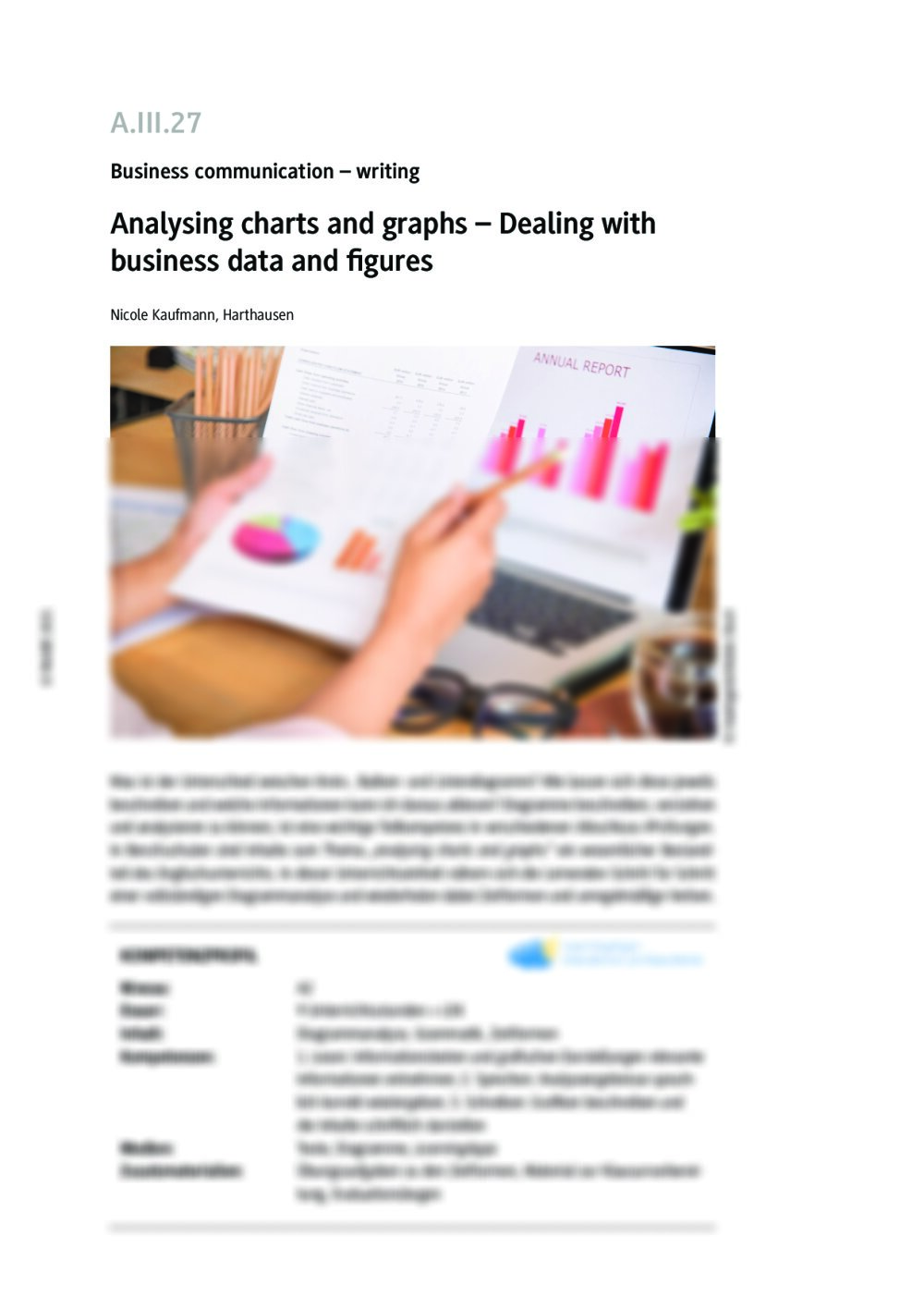 Analysing charts and graphs - Seite 1