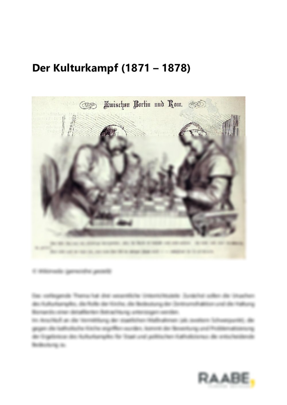 Der Kulturkampf (1871 – 1878) - Seite 1