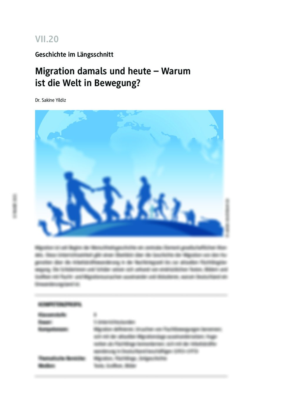 Migration damals und heute - Seite 1