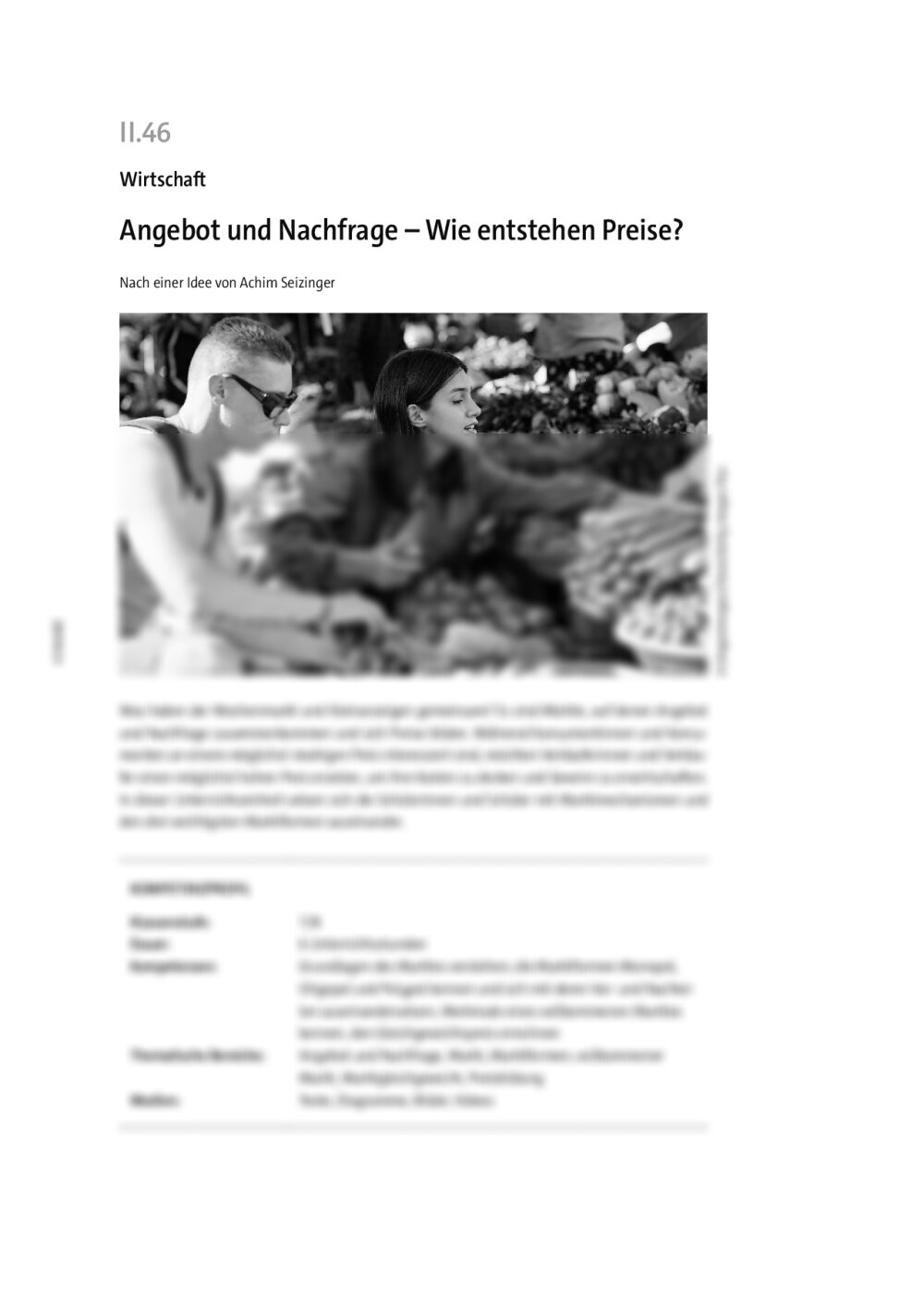 Angebot und Nachfrage - Seite 1