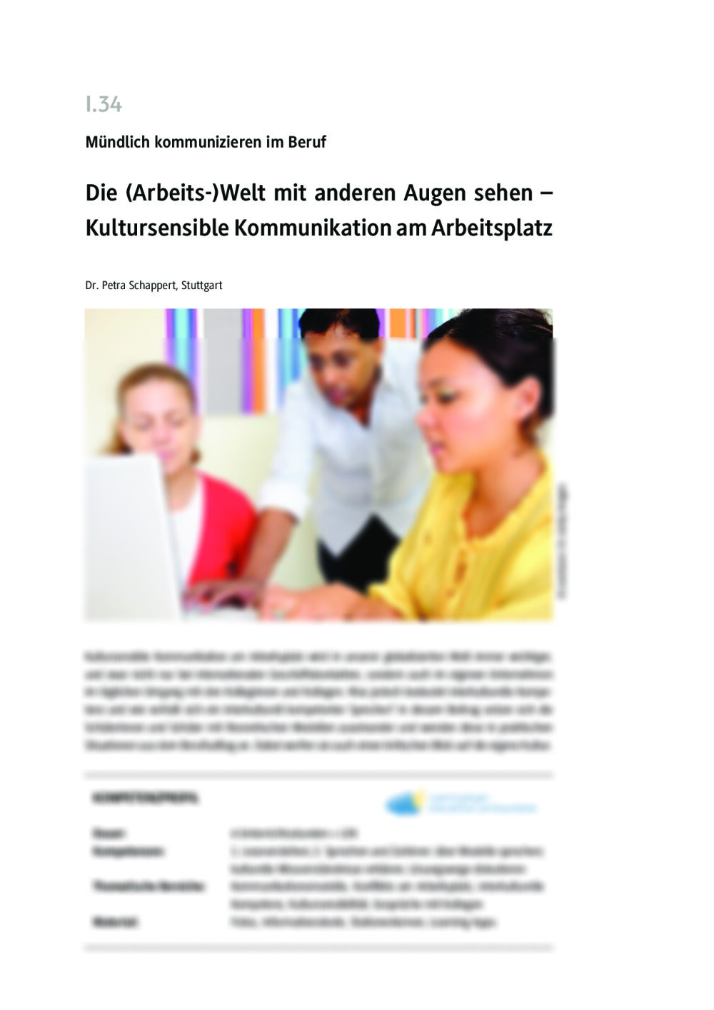 Die (Arbeits-)Welt mit anderen Augen sehen - Seite 1