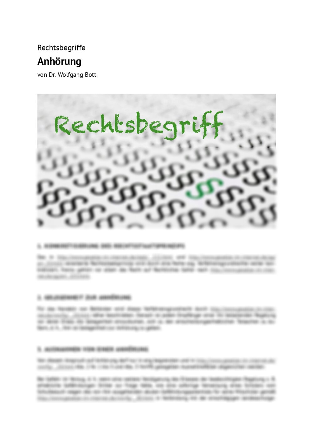 Rechtsbegriff: Anhörung - Seite 1