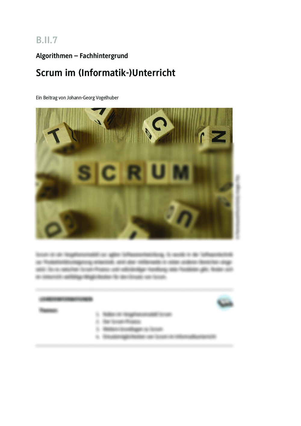 Scrum im (Informatik-)Unterricht - Seite 1