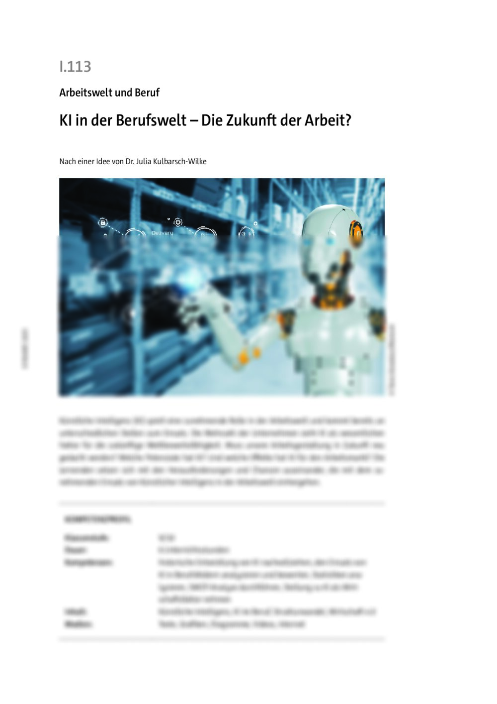 KI in der Berufswelt  - Seite 1