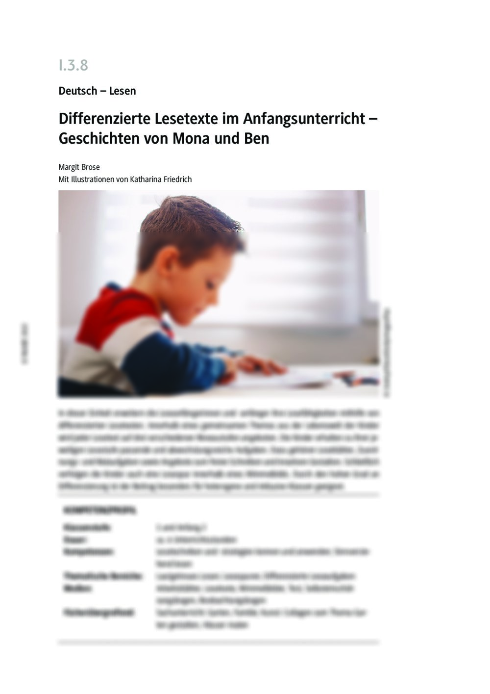 Differenzierte Lesetexte im Anfangsunterricht - Seite 1