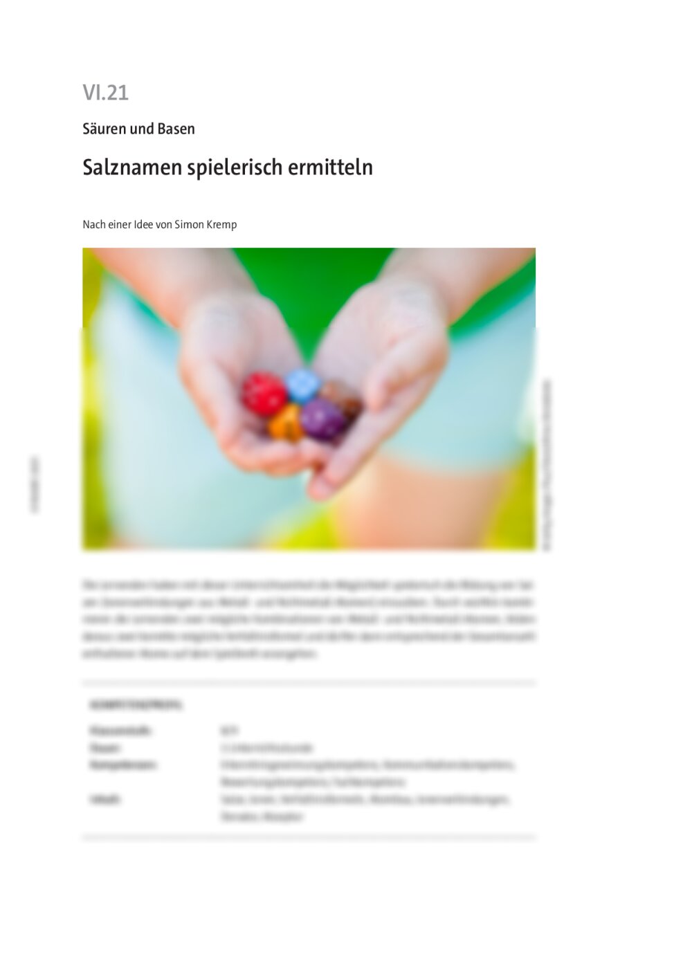 Salznamen spielerisch ermitteln - Seite 1