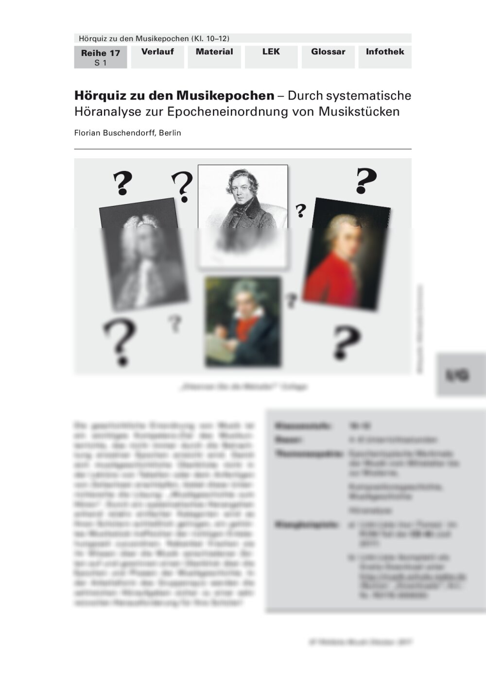 Hörquiz zu den Musikepochen - Seite 1
