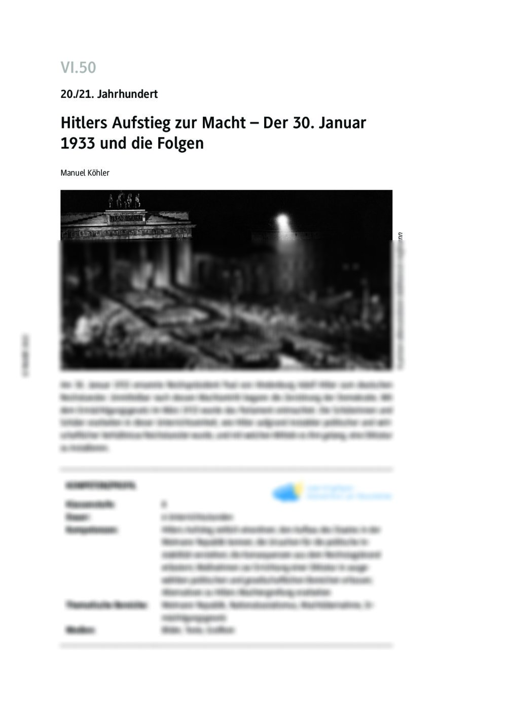 Hitlers Aufstieg zur Macht - Seite 1
