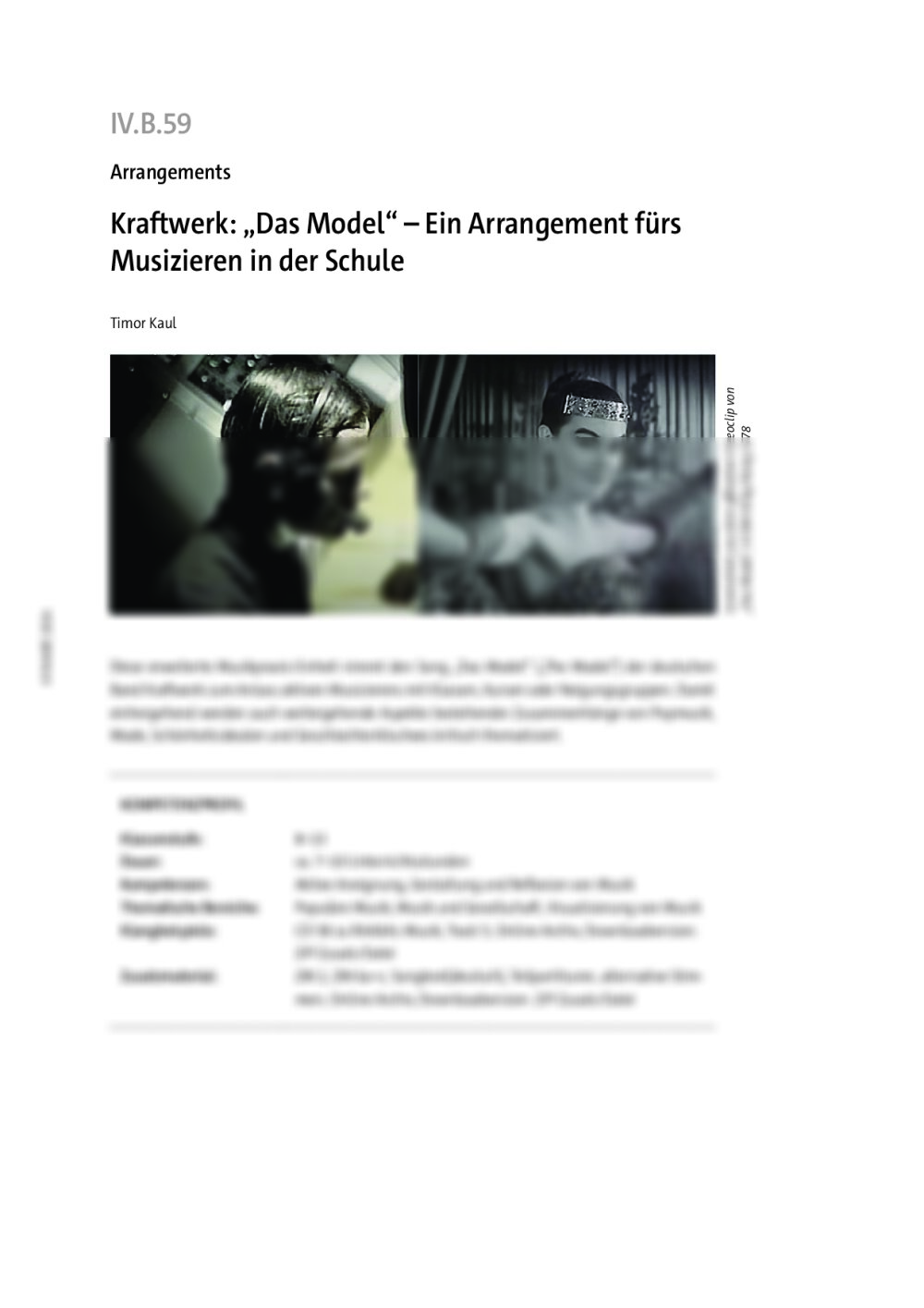 Kraftwerk: „Das Model“ - Seite 1