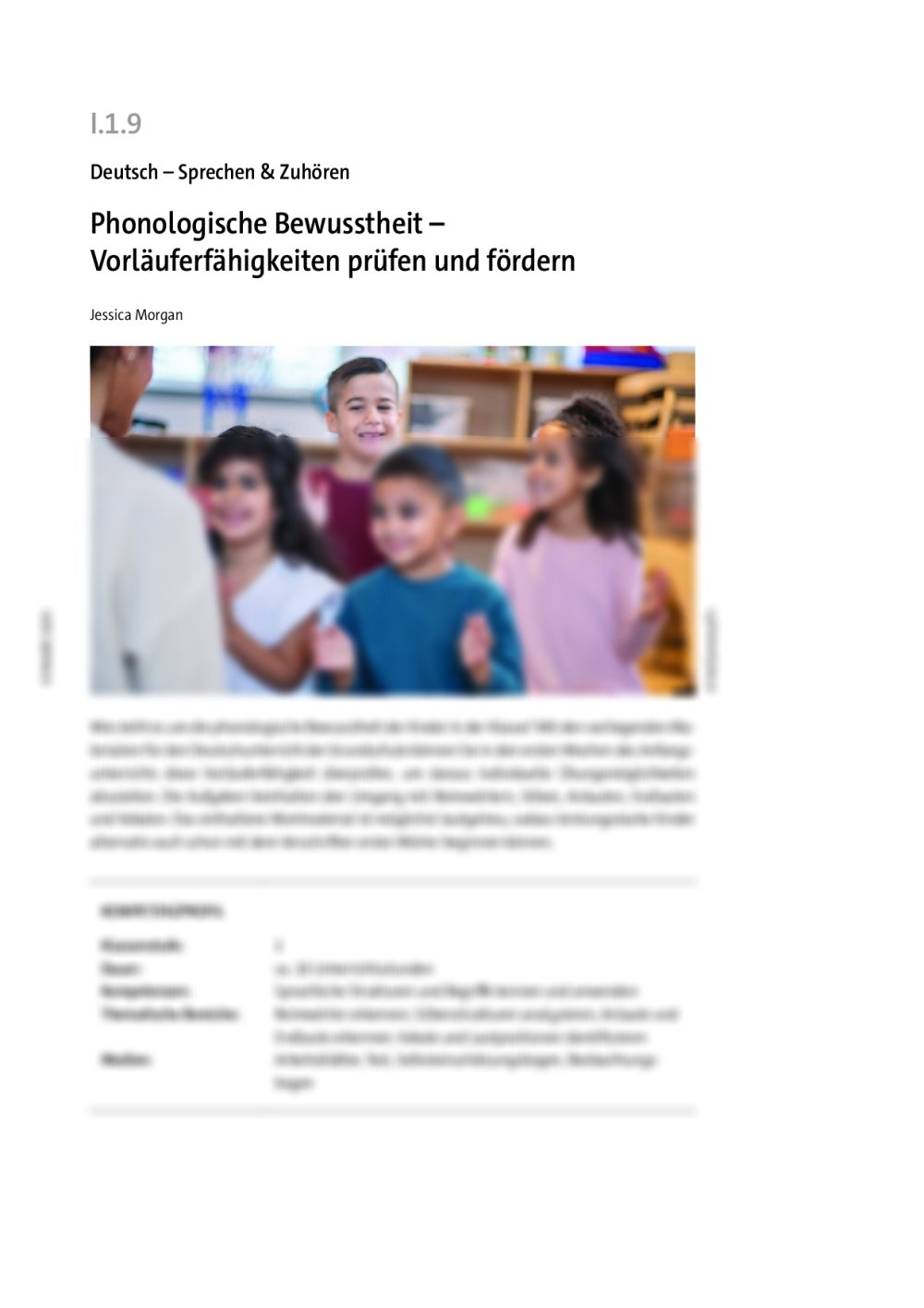 Phonologische Bewusstheit - Seite 1