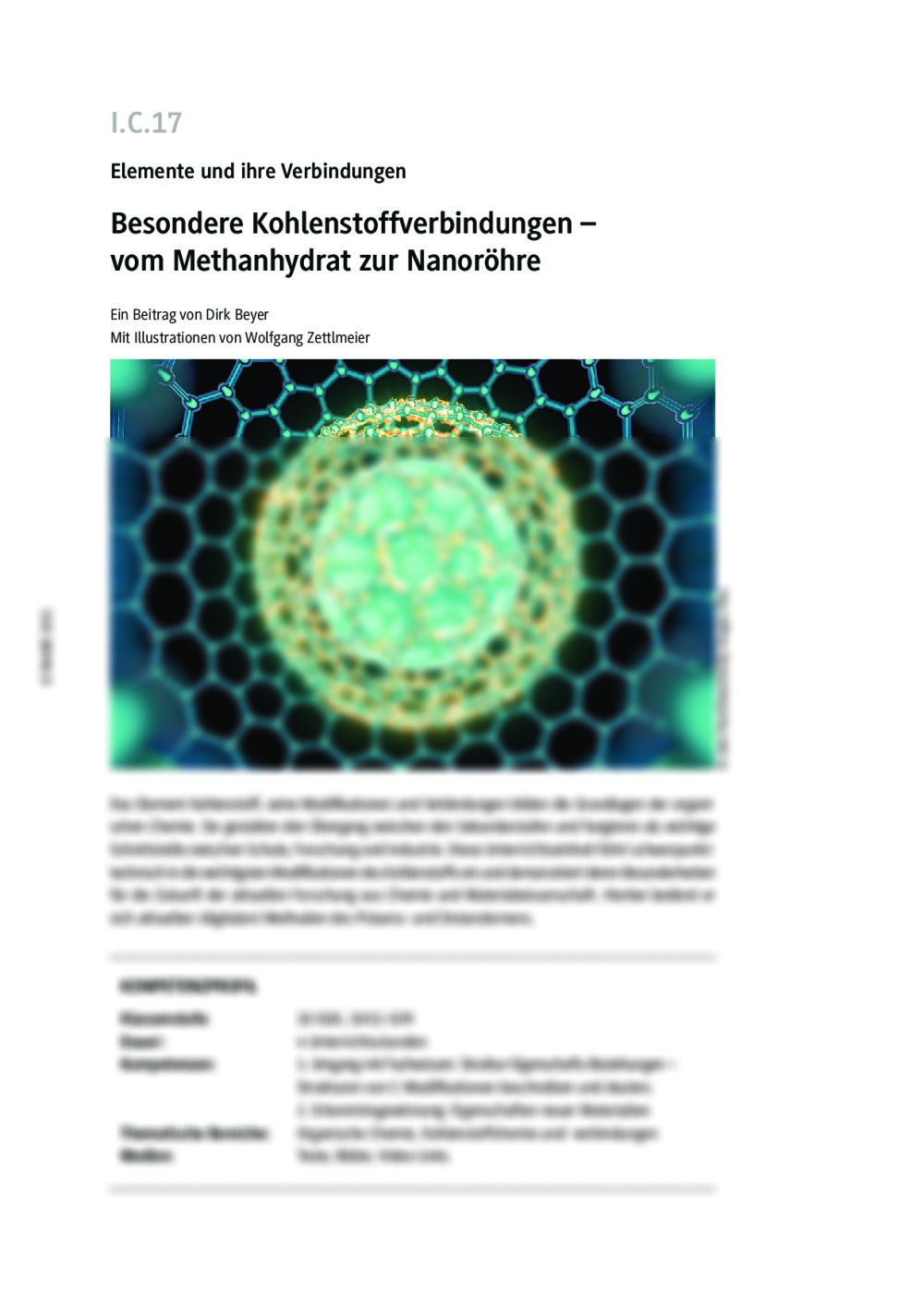 Besondere Kohlenstoffverbindungen - Seite 1