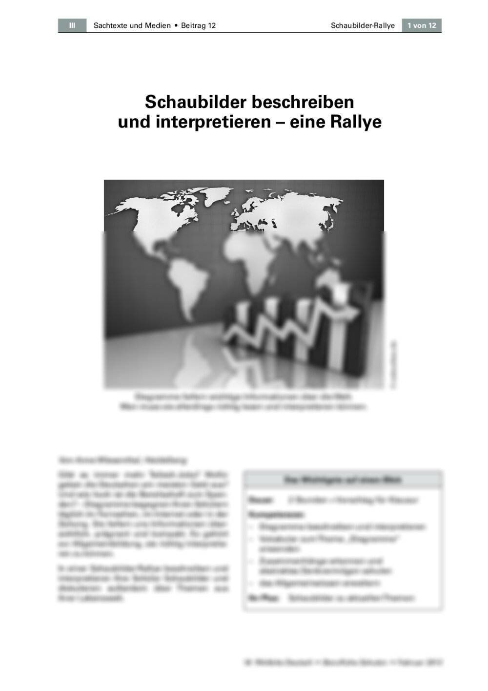 Schaubilder beschreiben und interpretieren - Seite 1