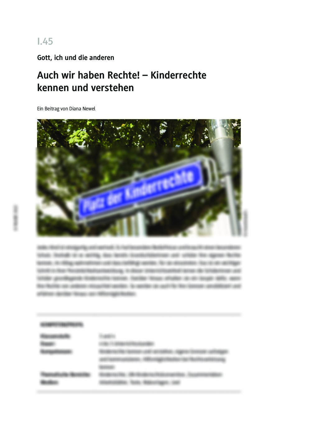 Kinderrechte kennen und verstehen - Seite 1