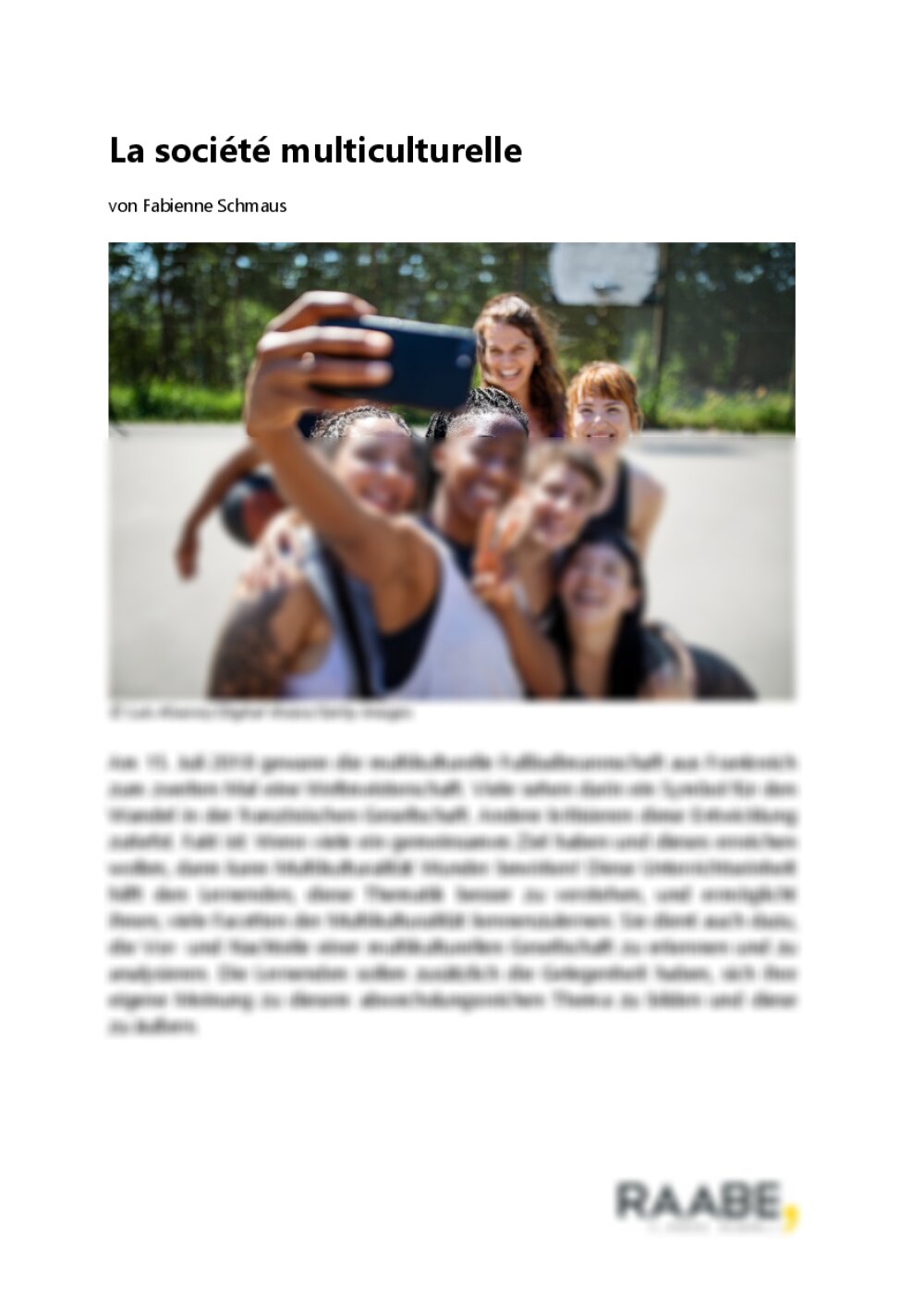 La société multiculturelle - Seite 1