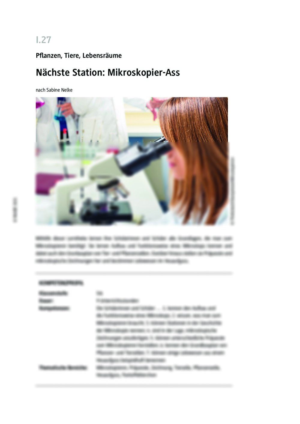 Nächste Station: Mikroskopier-Ass - Seite 1