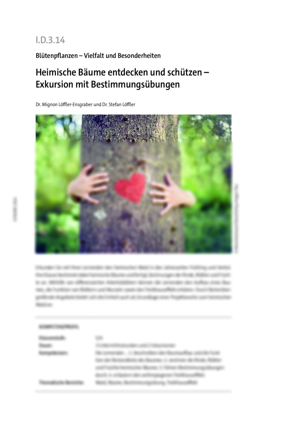 Heimische Bäume entdecken und schützen - Seite 1