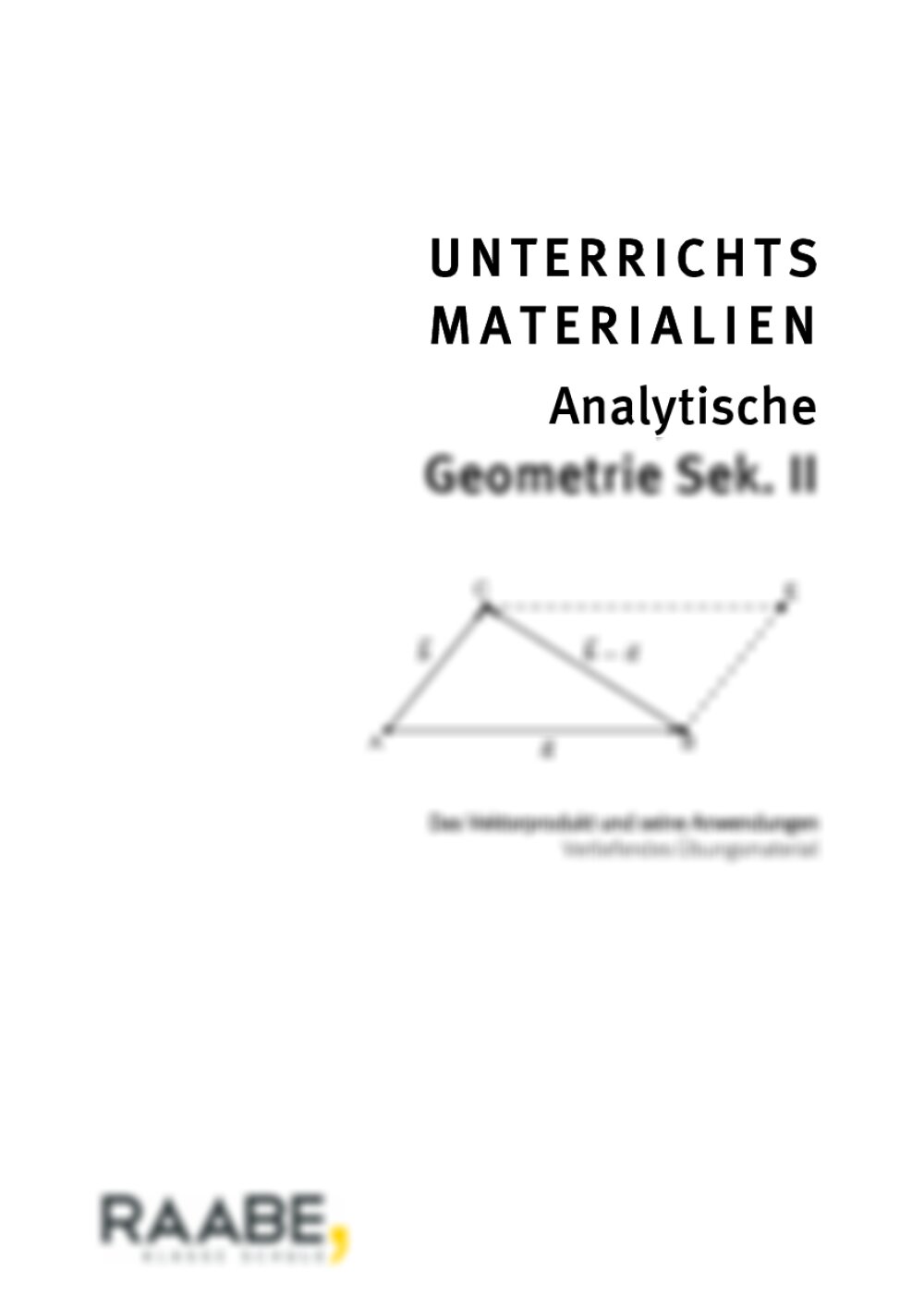 Das Vektorprodukt und seine Anwendungen - Seite 1