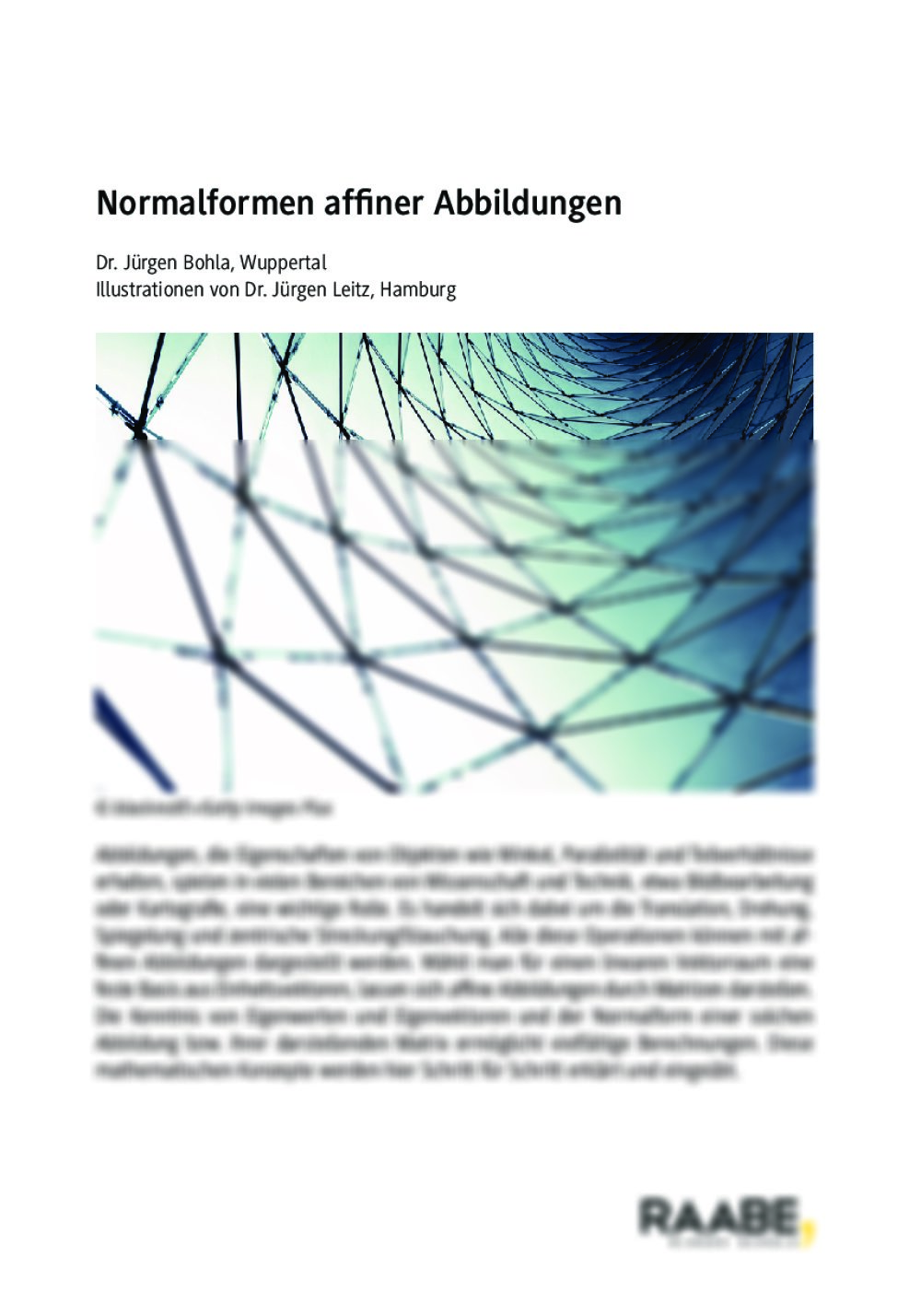 Normalformen affiner Abbildungen - Seite 1