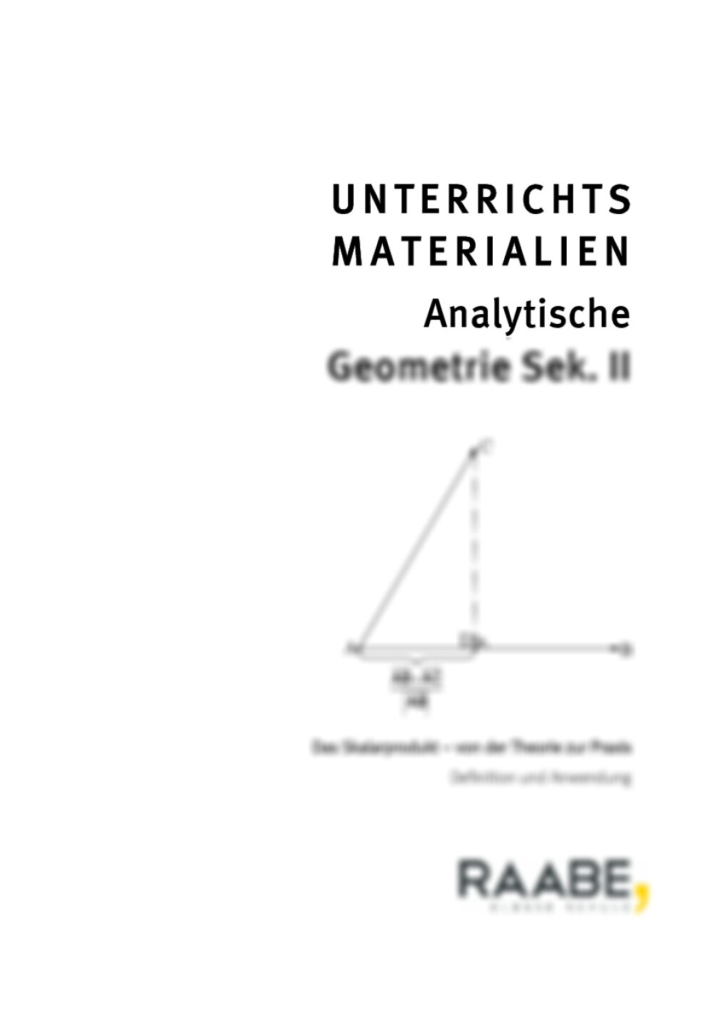 Das Skalarprodukt - Seite 1